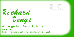 richard dengi business card